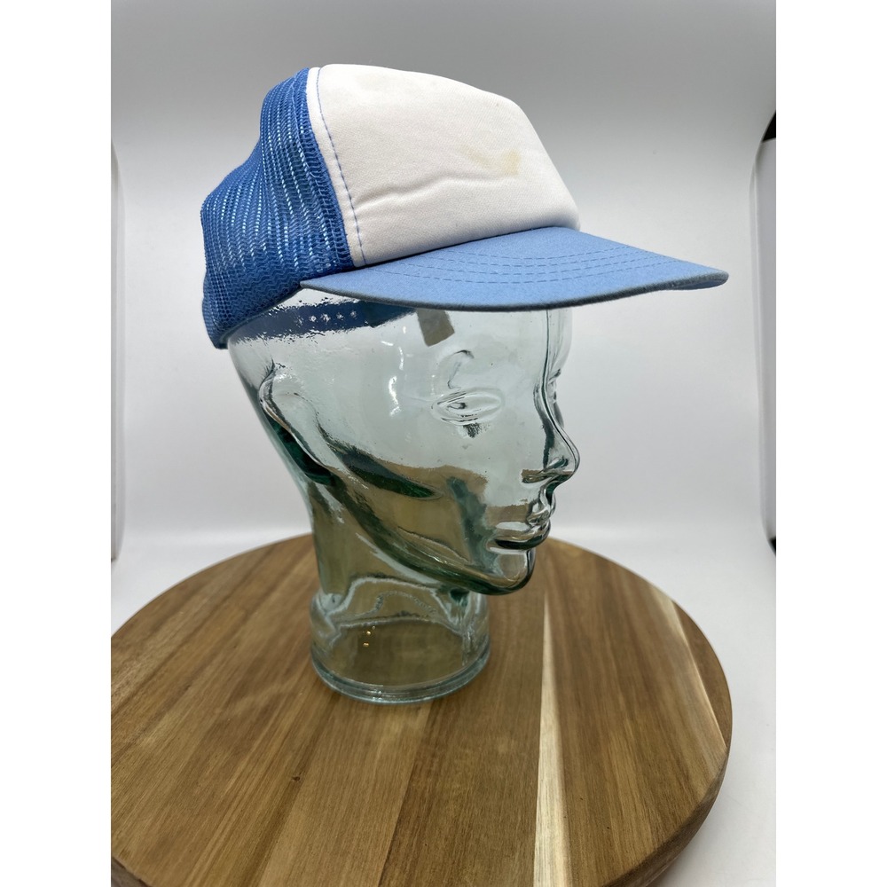Twin City Knitting Trucker Hat Fits All Blue White Mesh Snapback Korea DIRTY